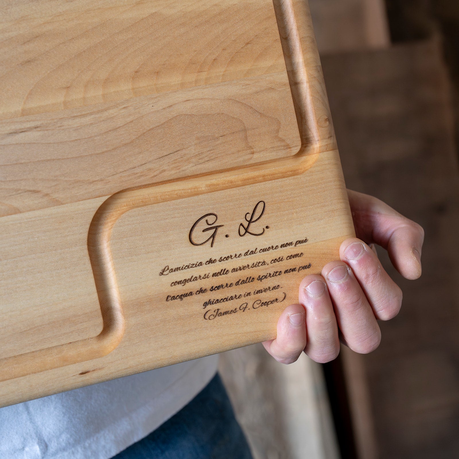 Tagliere in legno personalizzabile