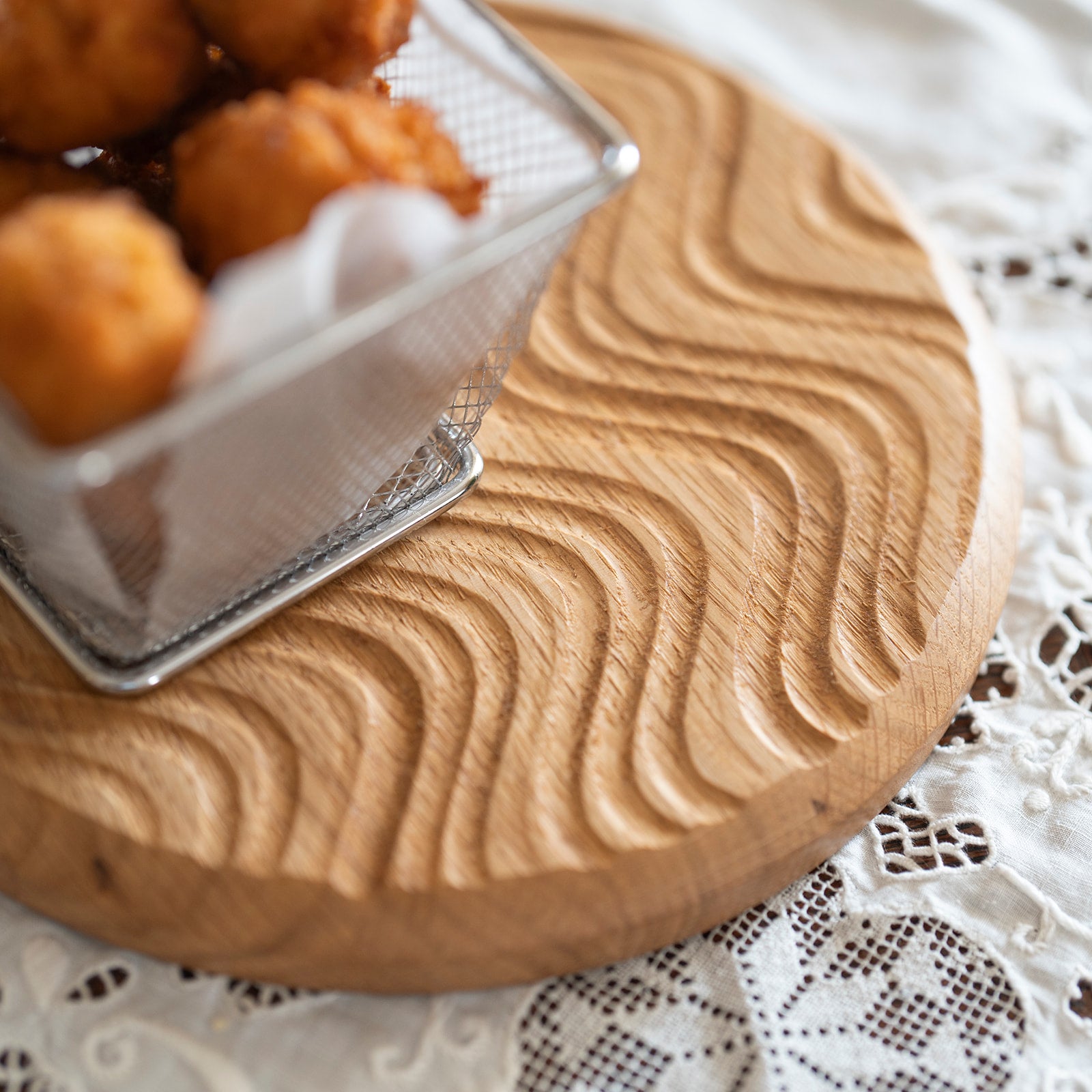 sottopentola in legno di rovere