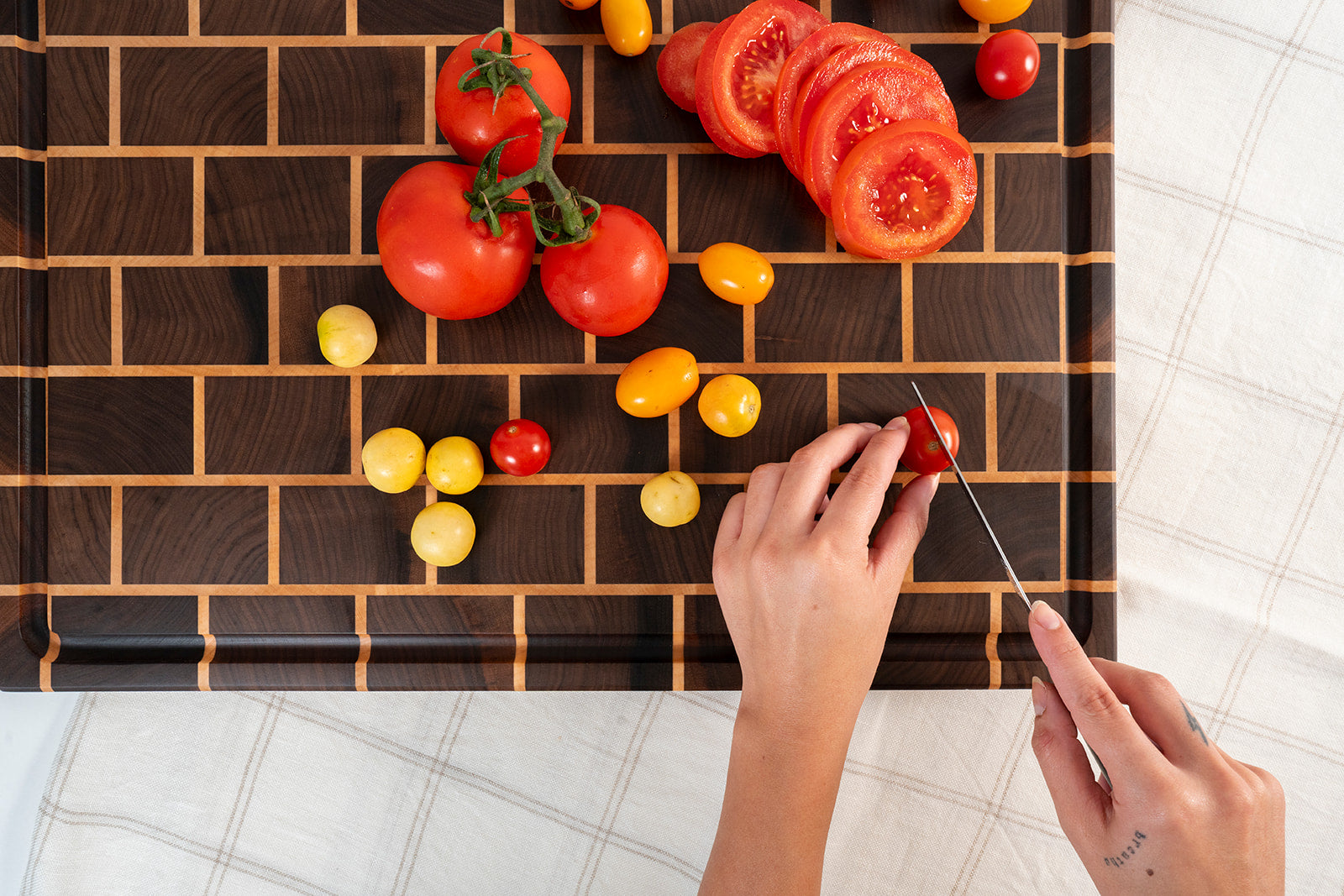 Tagliere professionale in legno di noce