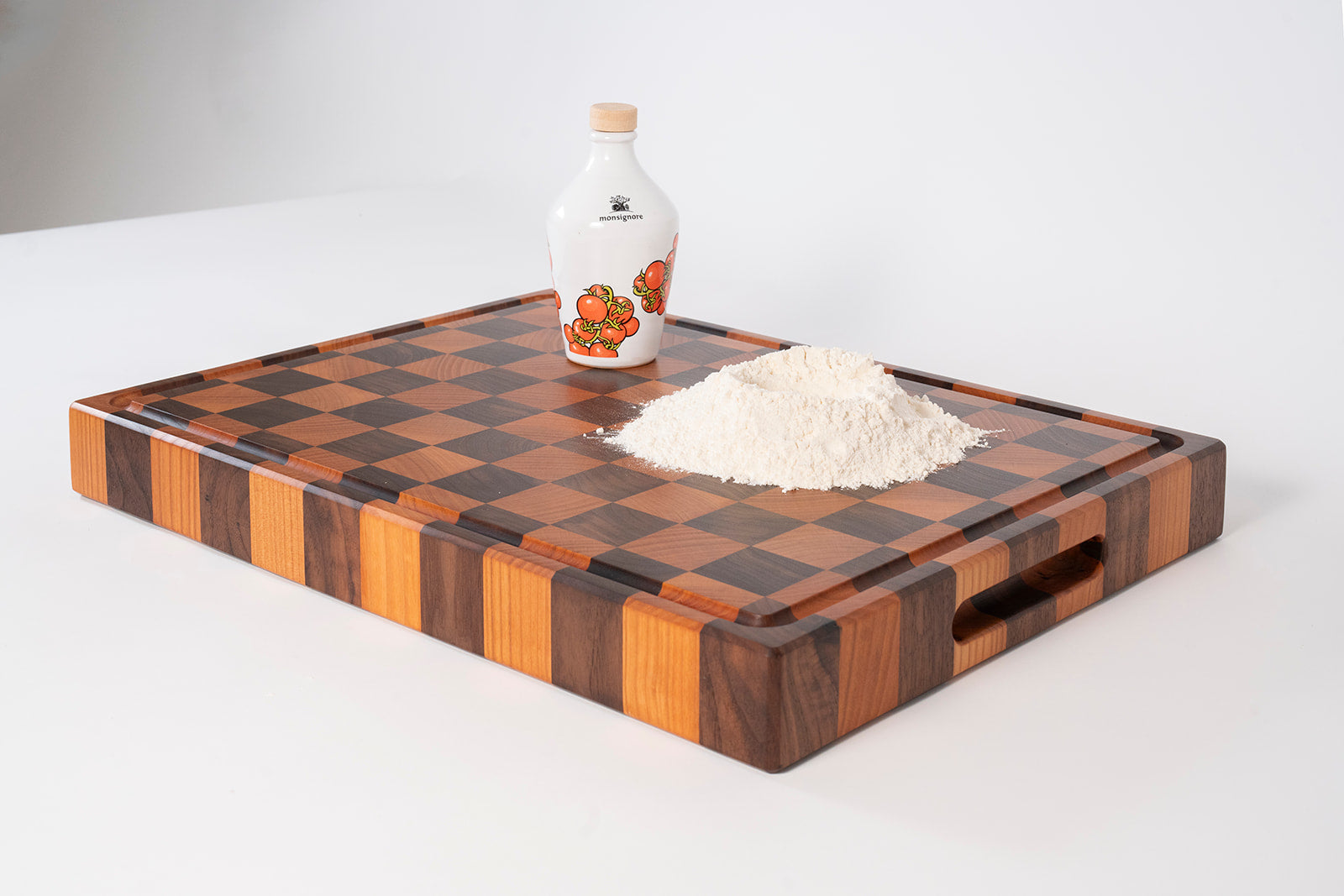 Tagliere a scacchi in legno