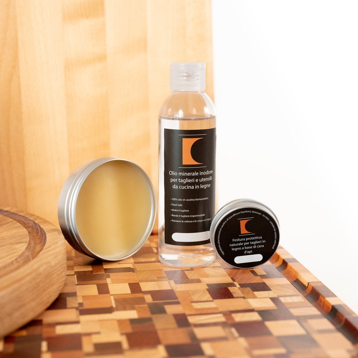 Cera e Olio per Taglieri in Legno - Bundle - InCut