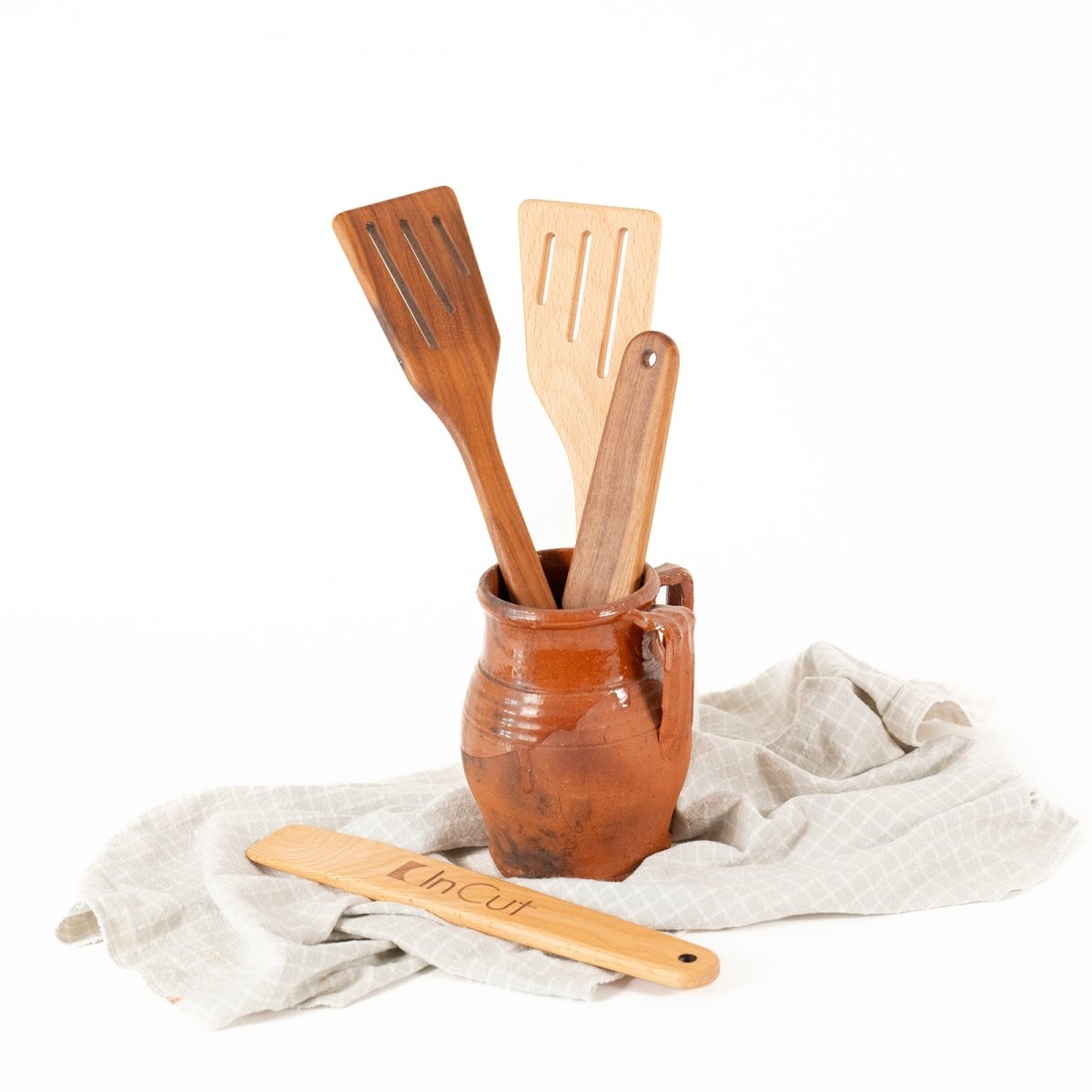 Spatola da insalata in legno massello - InCut